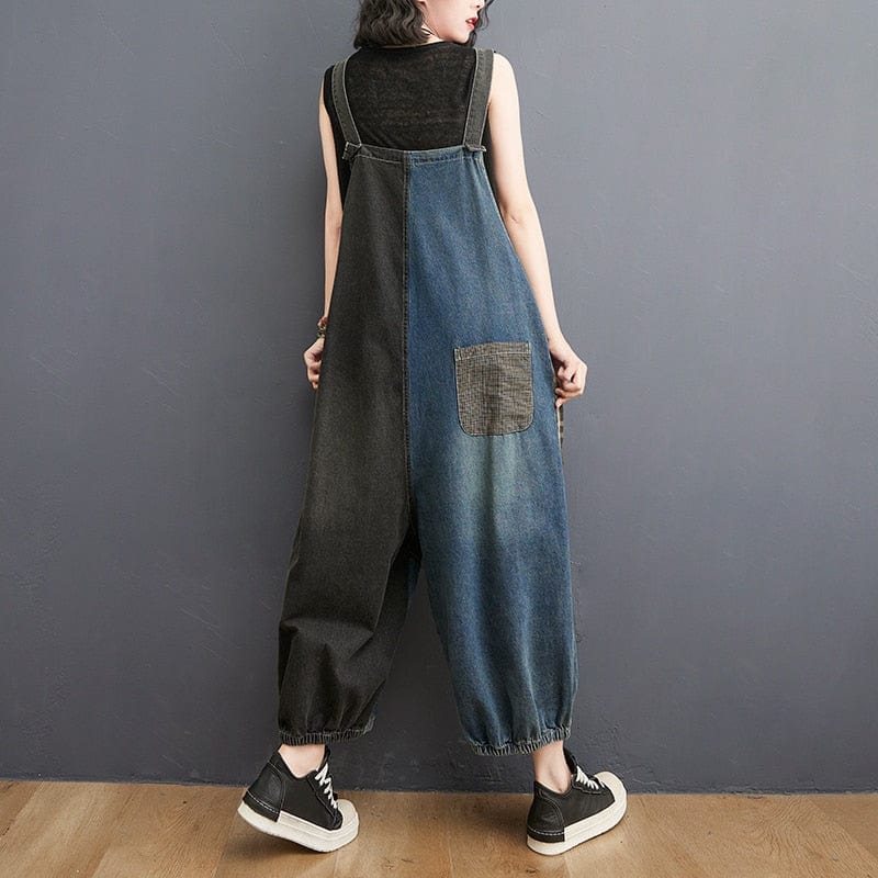 Buddhatrends Denim Overall Graffiti Denim Overall