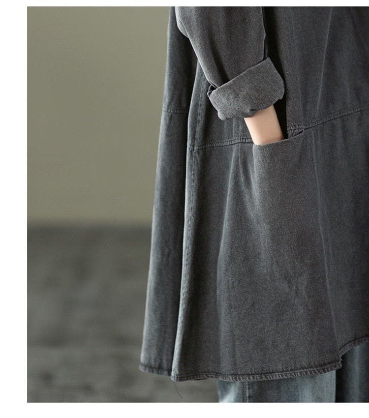 Buddhatrends Dress Aila Vintage Denim Dresses