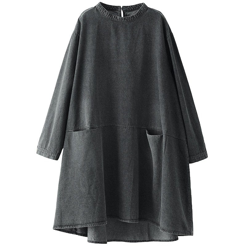 Buddhatrends Dress Aila Vintage Denim Dresses