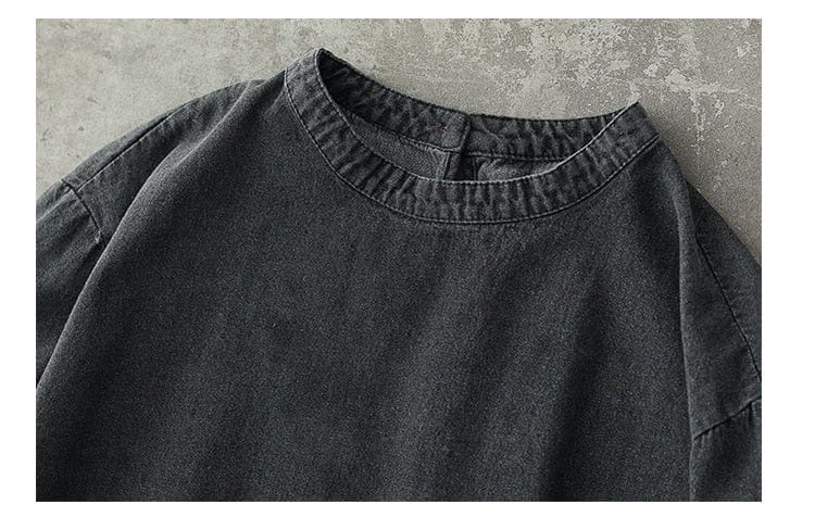 Buddhatrends Dress Aila Vintage Denim Dresses