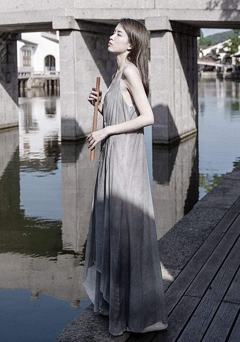 Buddhatrends Dress Amelia Asymmetrical Tie Dye Dress