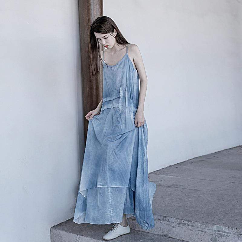 Buddhatrends Dress Amelia Asymmetrical Tie Dye Dress