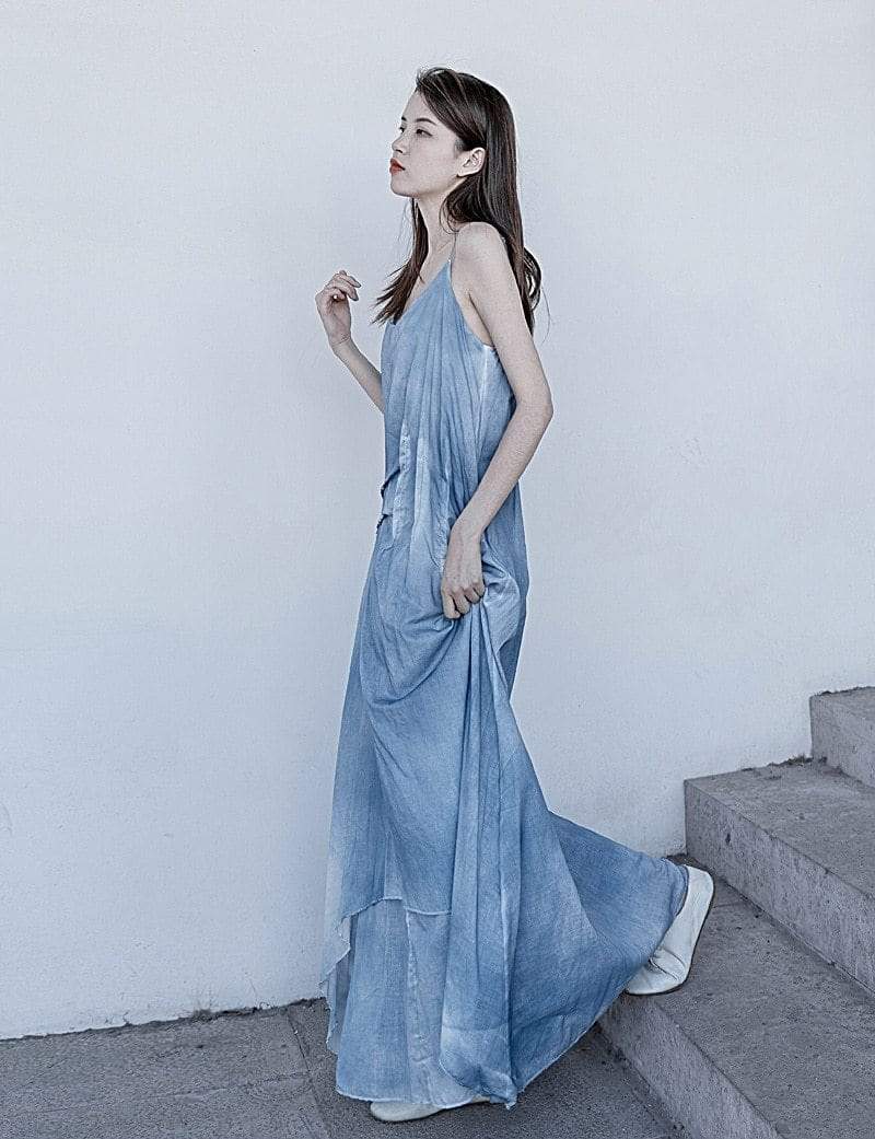 Buddhatrends Dress Amelia Asymmetrical Tie Dye Dress