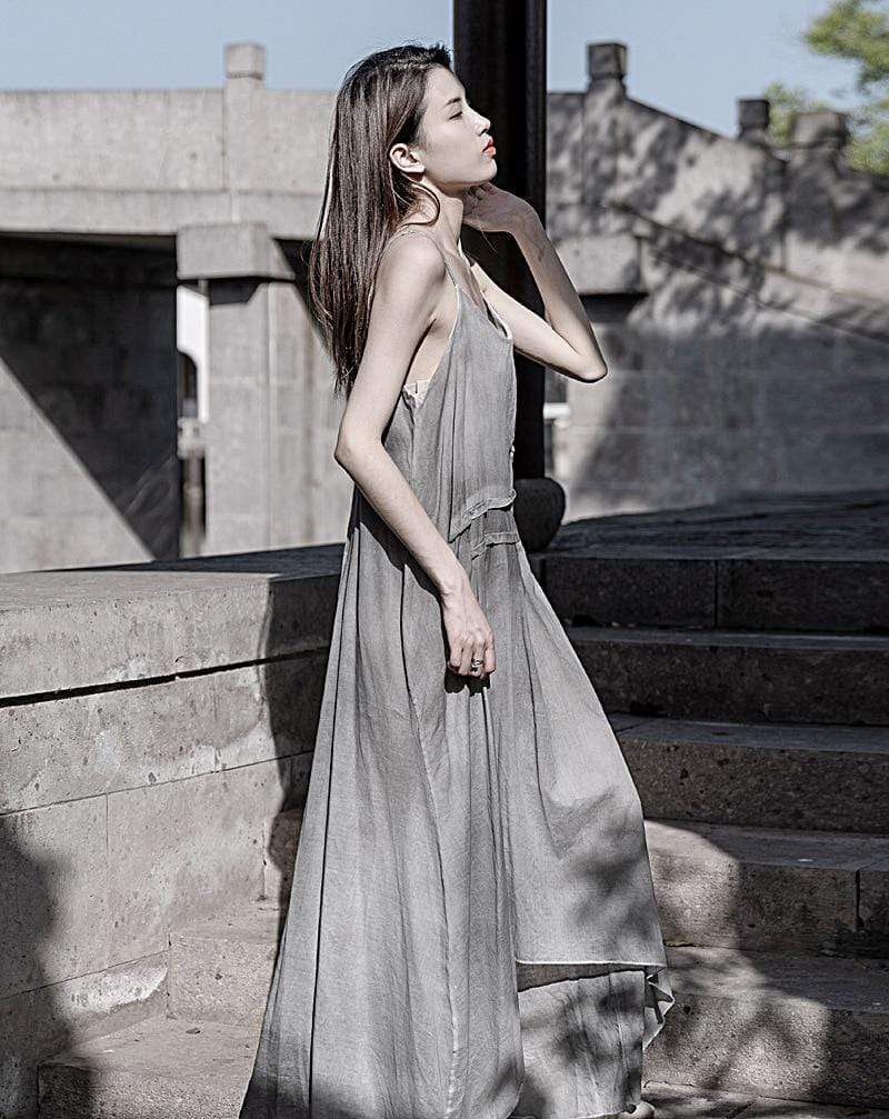Buddhatrends Dress Amelia Asymmetrical Tie Dye Dress