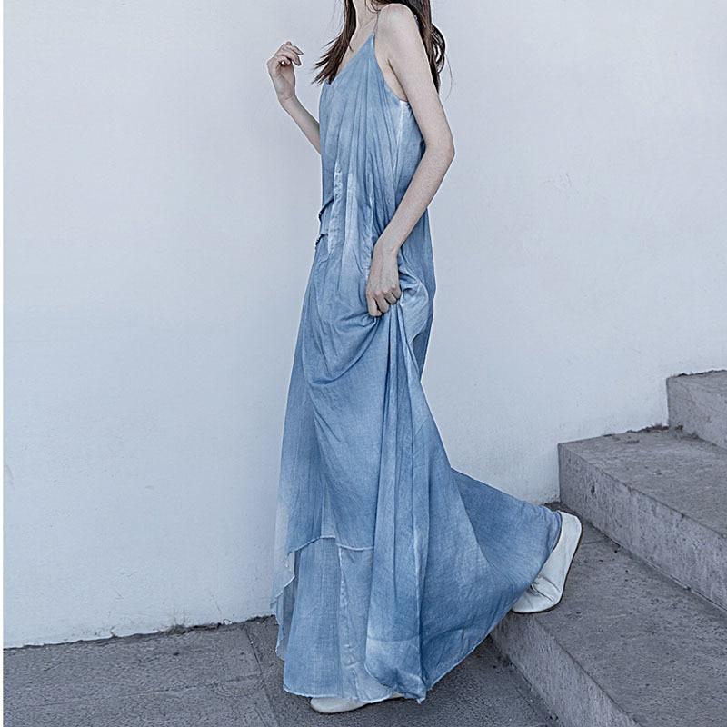 Buddhatrends Dress Amelia Asymmetrical Tie Dye Dress