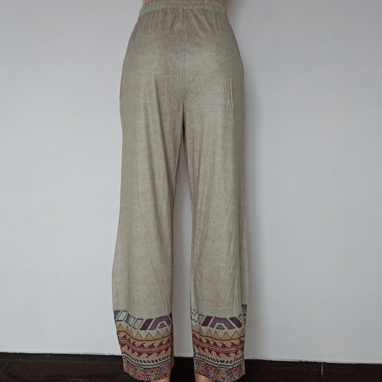 Buddhatrends Geo High Waist Wide Leg Pants