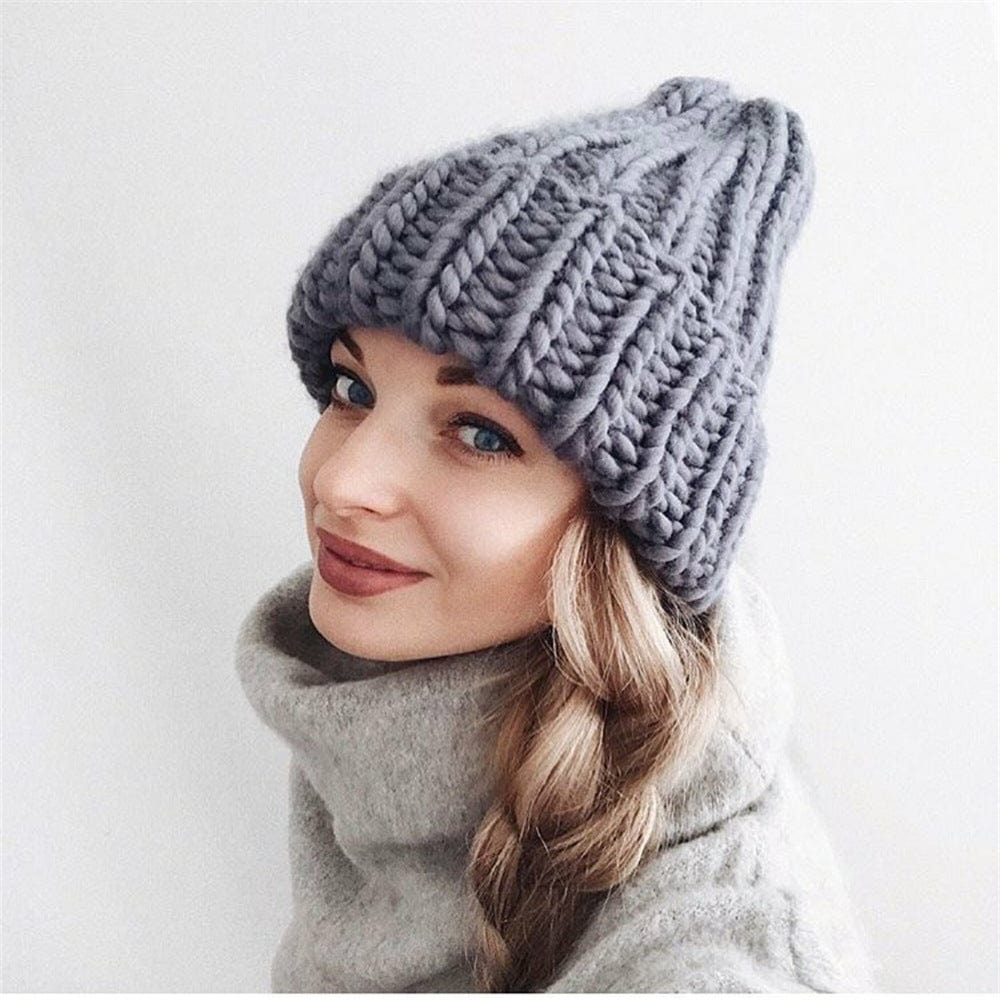 Buddhatrends Gray Winter Warm Knitted Hat