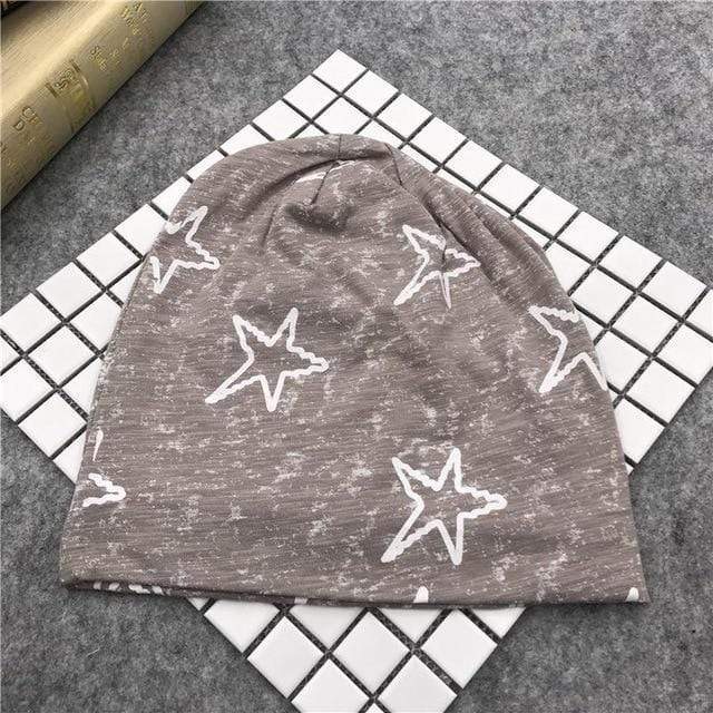 Buddhatrends Hats Khaki Graffiti Stars Beanie Hats