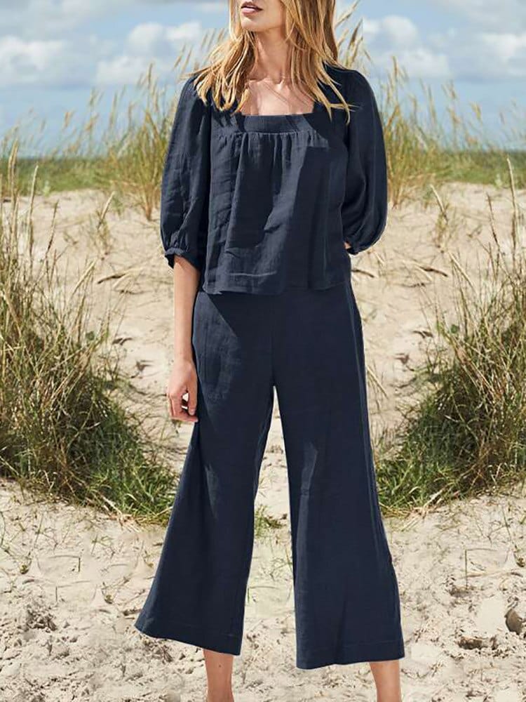 Buddhatrends Henna Cotton Two Piece Suit | OOTD
