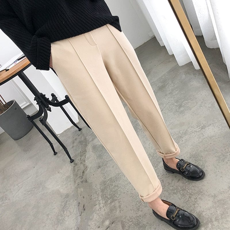 Buddhatrends High Waist Pencil Pants