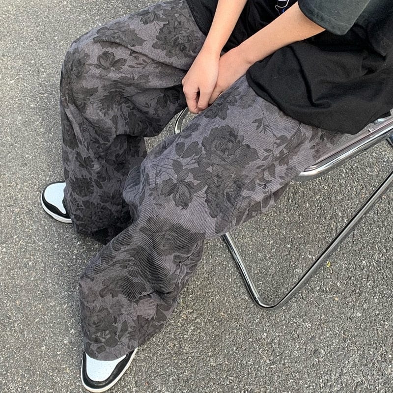 Buddhatrends High Waist Straight Wide Leg Pants