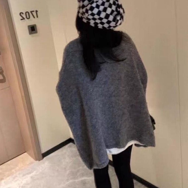 Buddhatrends Japan Style Lazy Knitted Cardigan