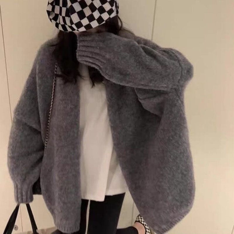 Buddhatrends Japan Style Lazy Knitted Cardigan