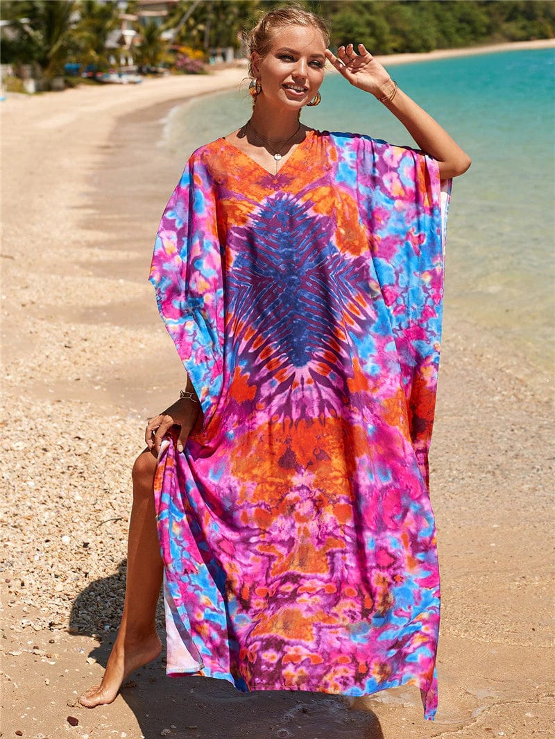Buddhatrends Multicolor / One Size Enlightened Tie-Dye Dress