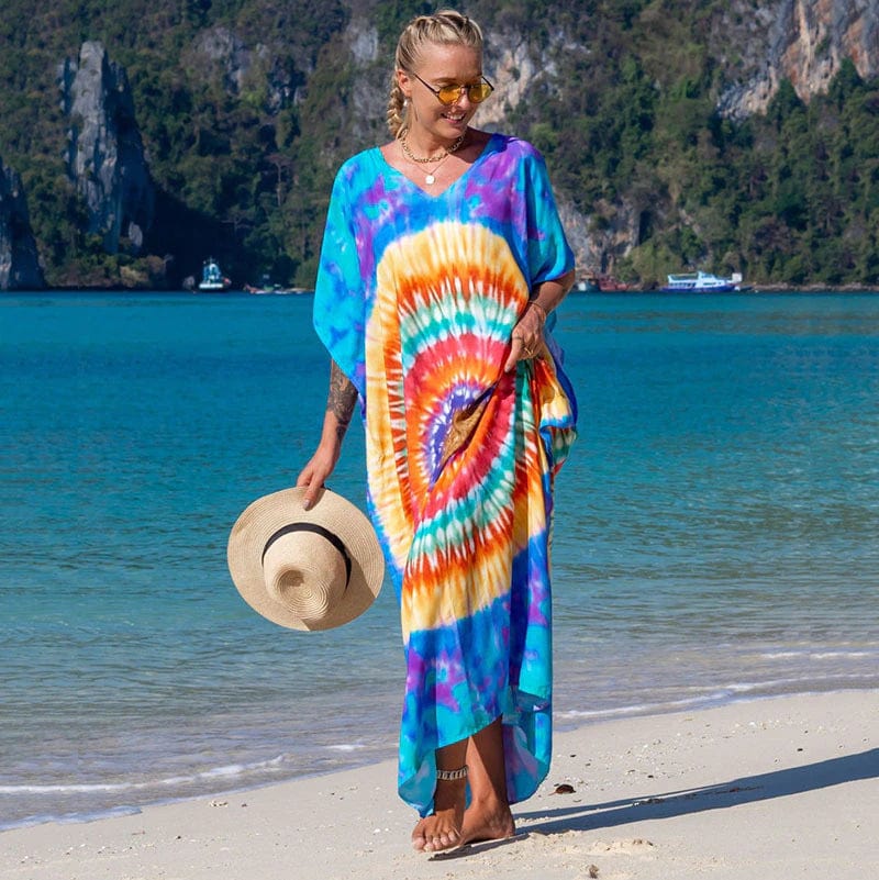Buddhatrends Multicolor / One Size Ko Phi Phi Tie Dye Dress