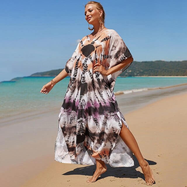 Buddhatrends Multicolor / One Size Saffron Tie Dye Dress