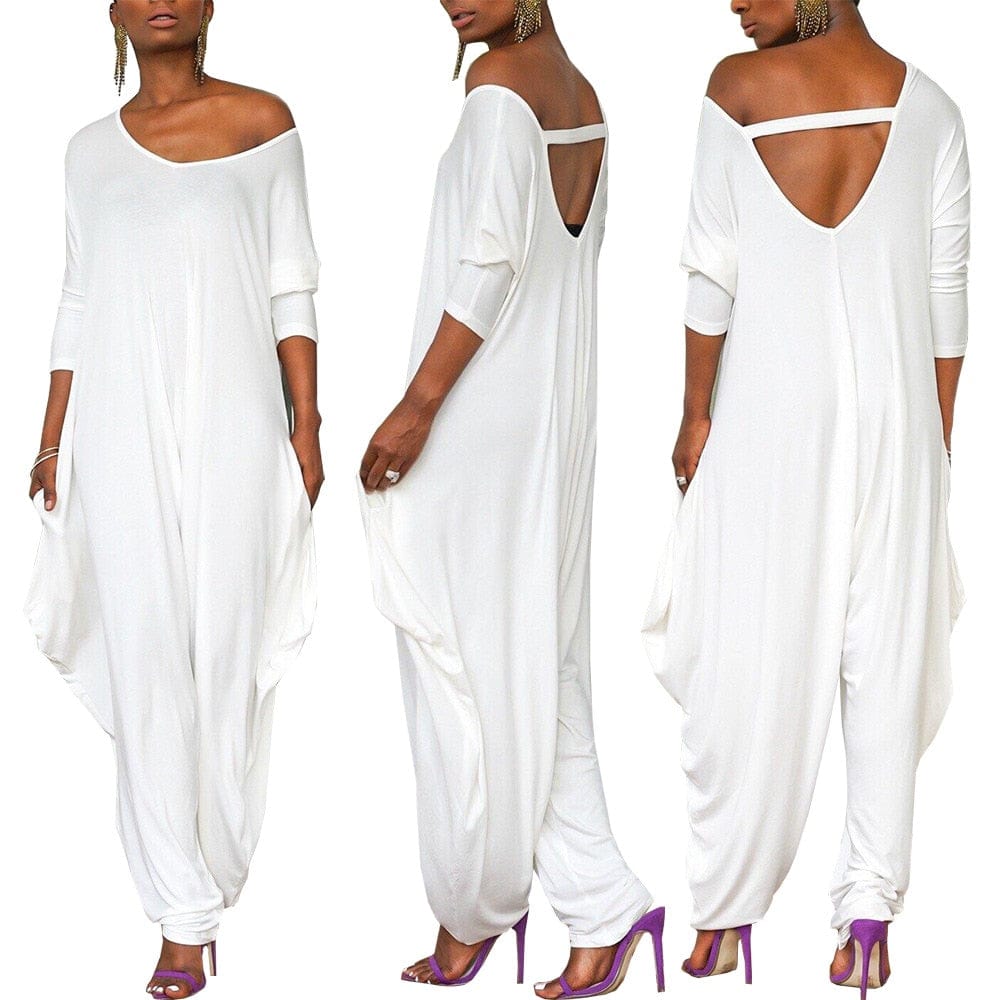 Buddhatrends Open Back Harem Jumpsuit