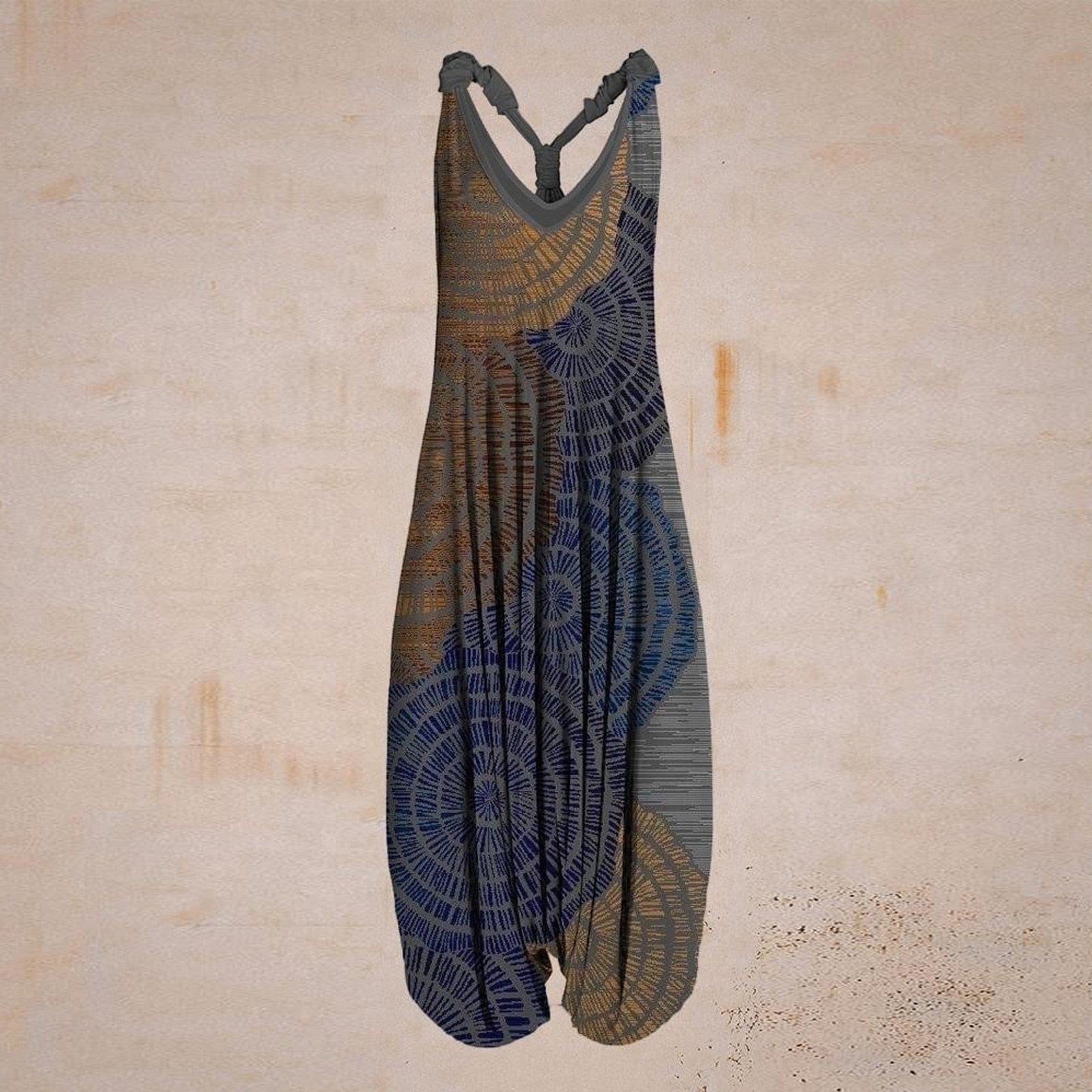 Buddhatrends Overall C / S Indigo Soul Wide Leg Overalls