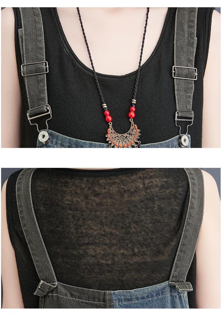 Buddhatrends Overall Graffiti Denim Overall | Millennials