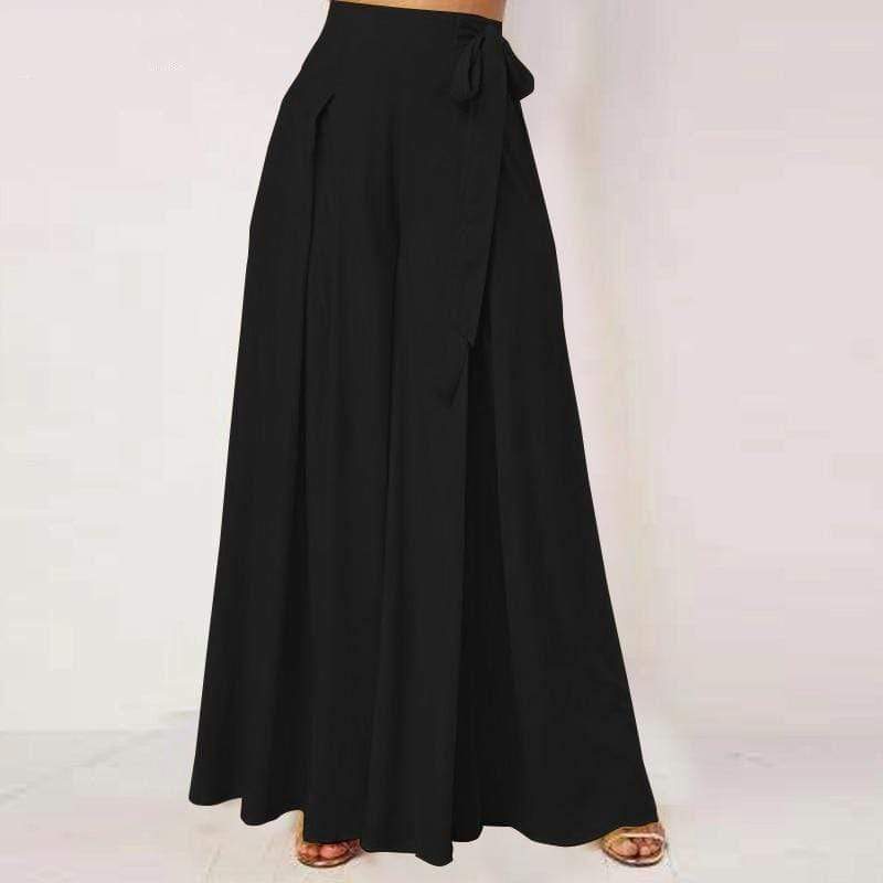 Buddhatrends Pants Black / XXXL Coraline High Waist Wide Leg Pants