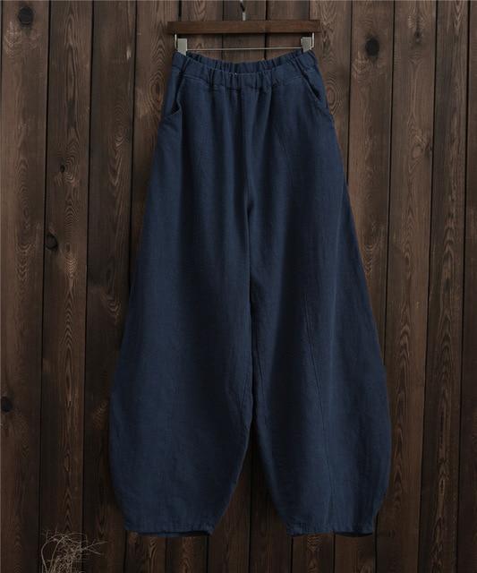 Buddhatrends Pants Sakura Wide Leg Linen Pants | Zen