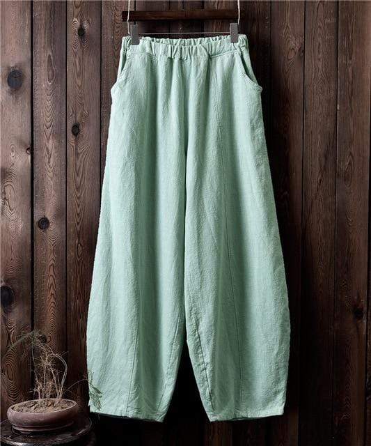 Buddhatrends Pants Sakura Wide Leg Linen Pants | Zen