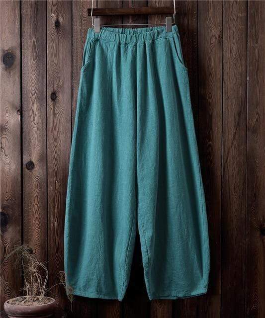 Buddhatrends Pants Sakura Wide Leg Linen Pants | Zen