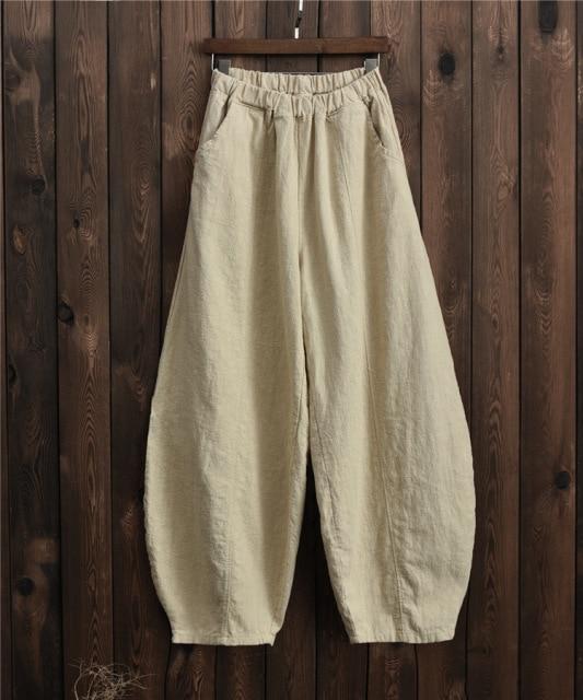 Buddhatrends Pants Sakura Wide Leg Linen Pants | Zen