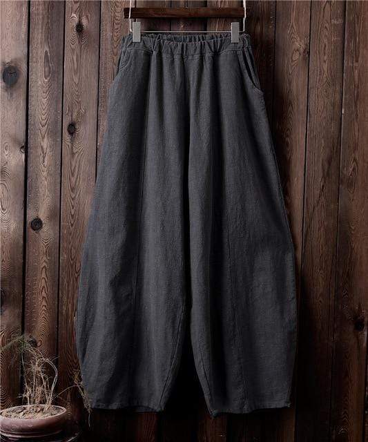 Buddhatrends Pants Sakura Wide Leg Linen Pants | Zen