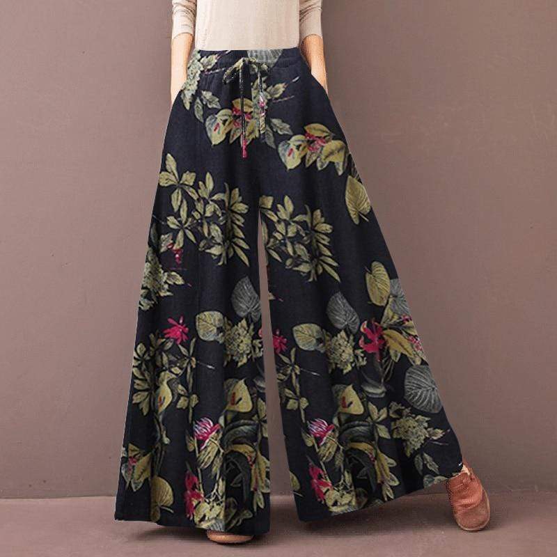 Buddhatrends Pants Talia Vintage Floral Trousers