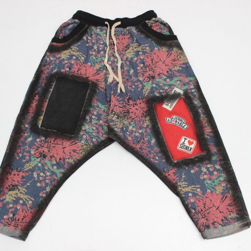 Buddhatrends Patchwork Hipster Harem Pants