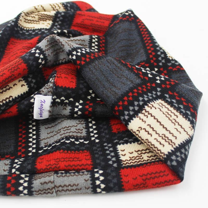 Buddhatrends Patchwork Print Beanie Hat