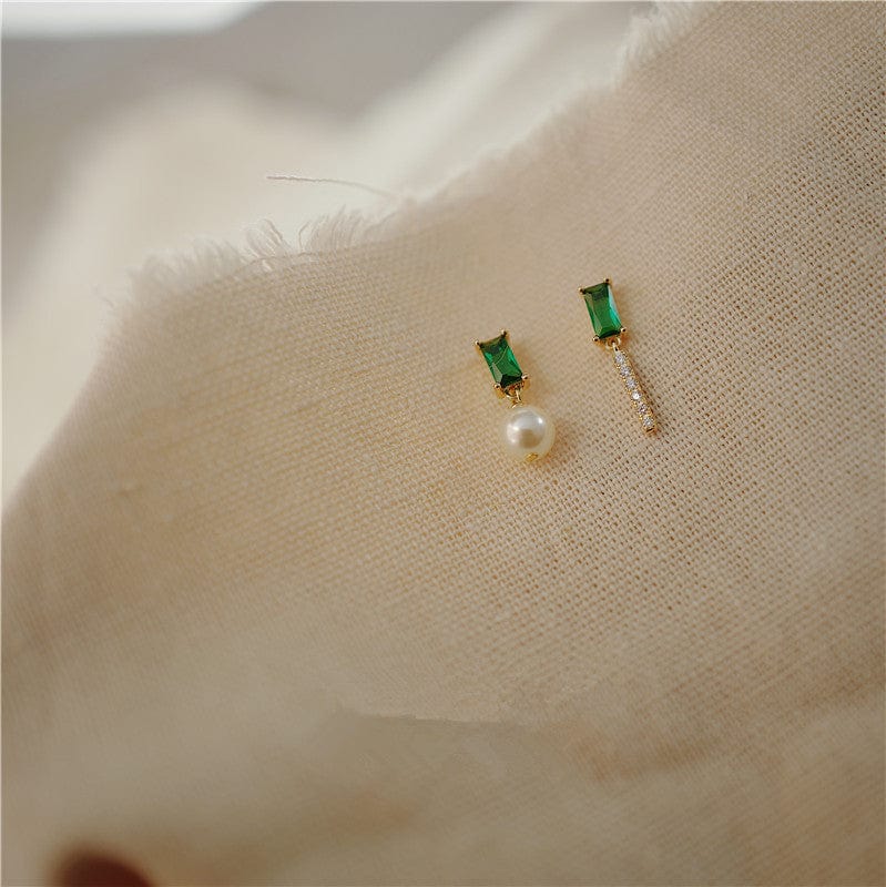 Buddhatrends Pearl & Zircon 925 Sterling Silver Earrings
