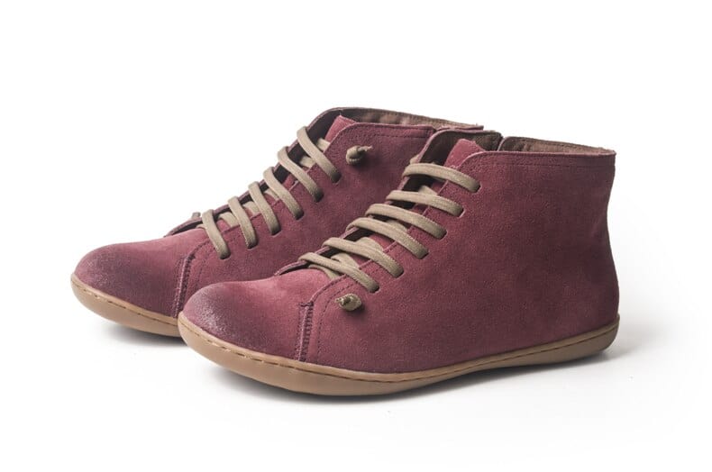 Buddhatrends Red Suede / 5.5 Genuine leather Ankle Boots