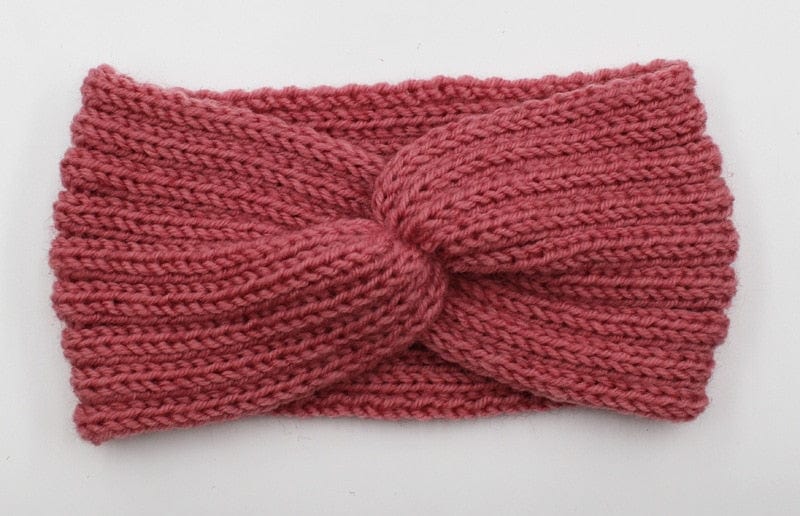 Buddhatrends Rose Ear Knitted Knot Headband