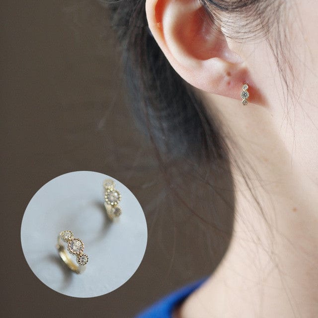 Buddhatrends stud earring / Gold Bella Vita 925 Sterling Silver Earrings