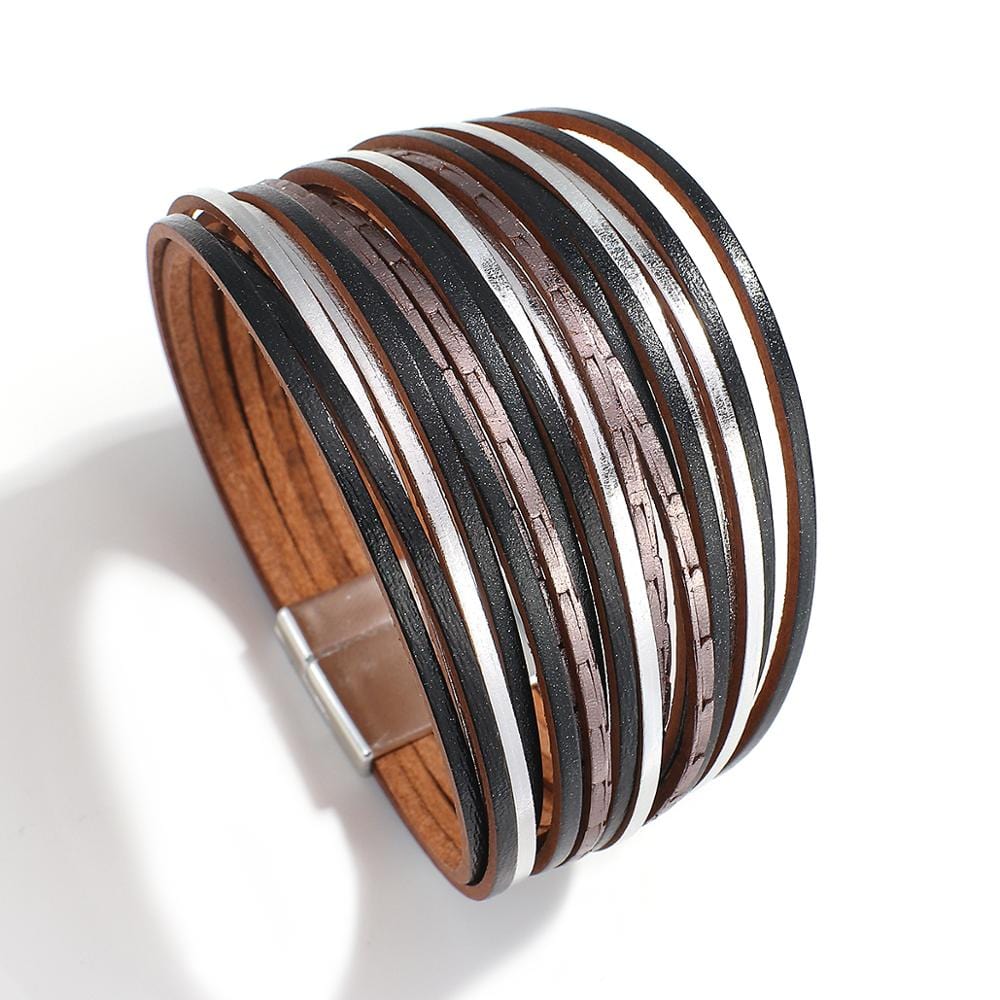 Buddhatrends stye 13 Boho Multilayer Mint Leather Bracelet