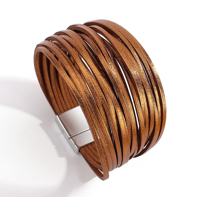 Buddhatrends style 1 Boho Multilayer Mint Leather Bracelet