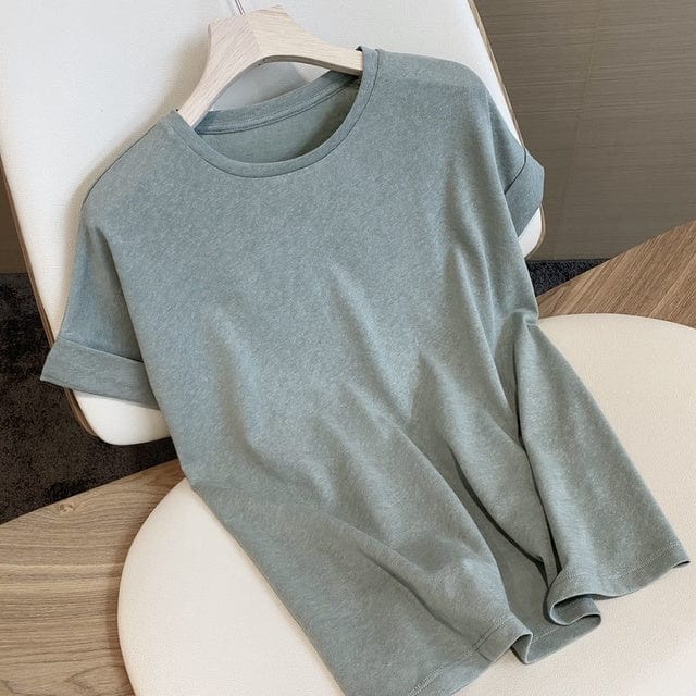 Buddhatrends T-Shirt Green / L Summer Cotton and hemp T-shirt