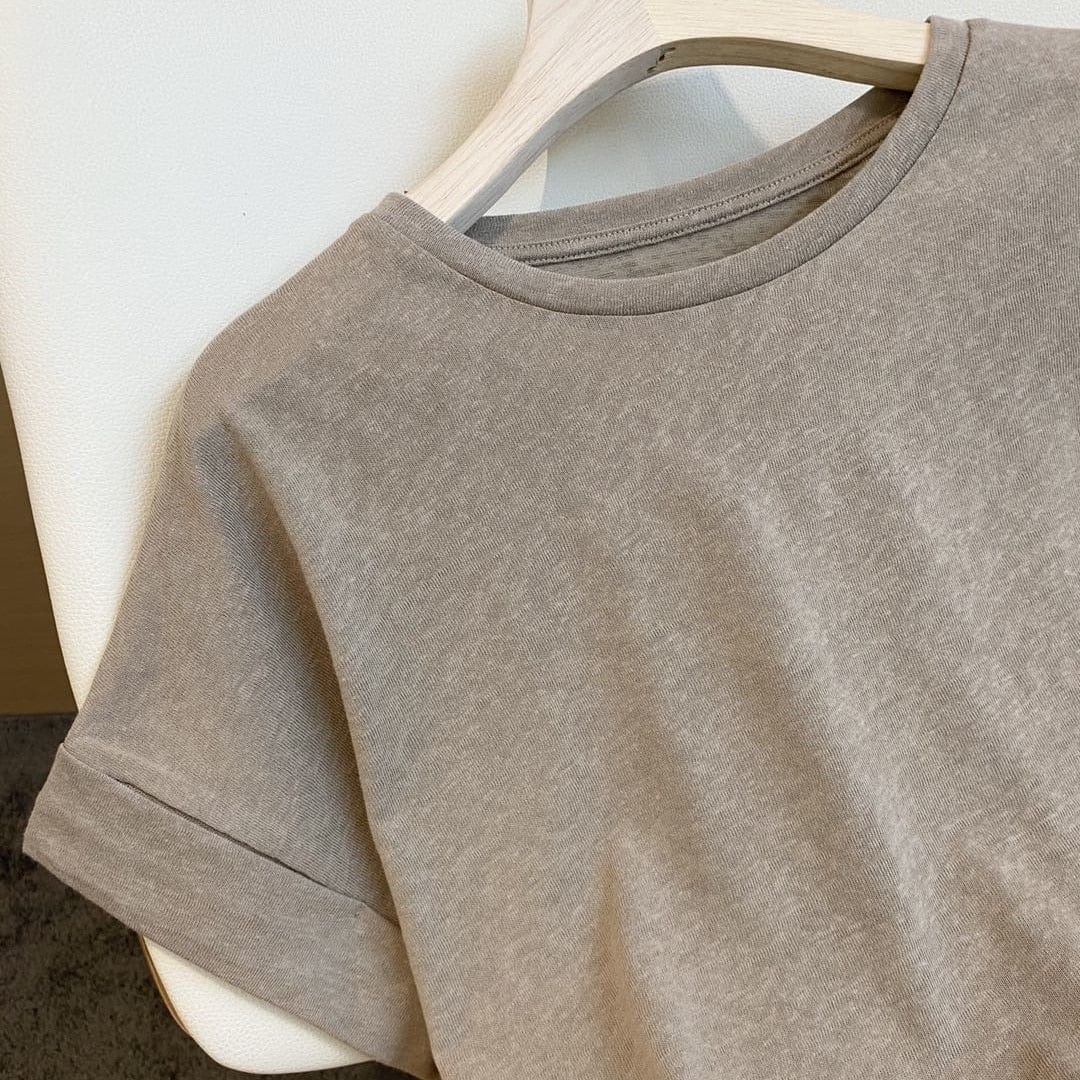 Buddhatrends T-Shirt Summer Cotton and hemp T-shirt