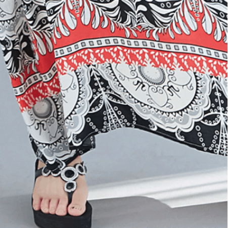 Buddhatrends Tribal Mandala Kaftan Dress