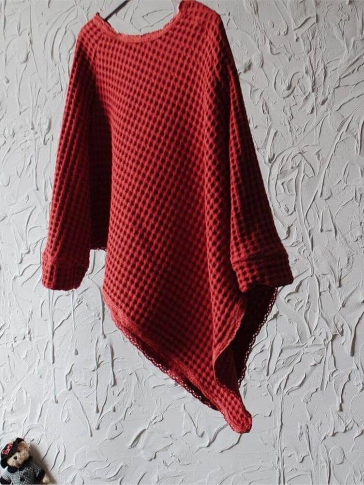 Buddhatrends Vintage Irregular Linen Cape