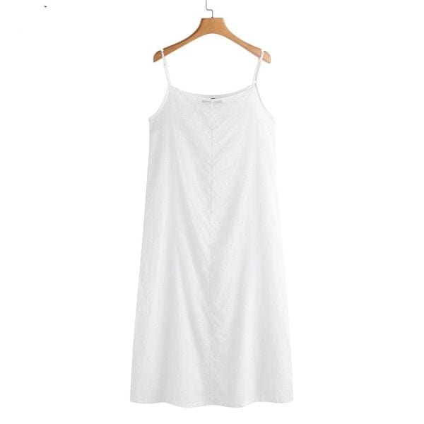 Buddhatrends White Spaghetti Strap Dress