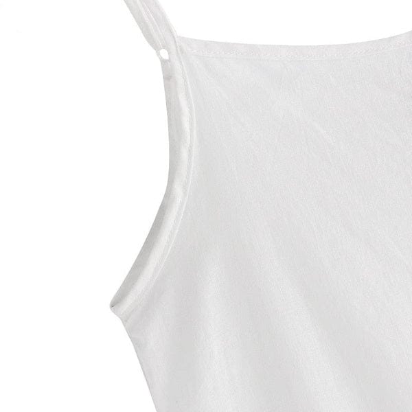 Buddhatrends White Spaghetti Strap Dress