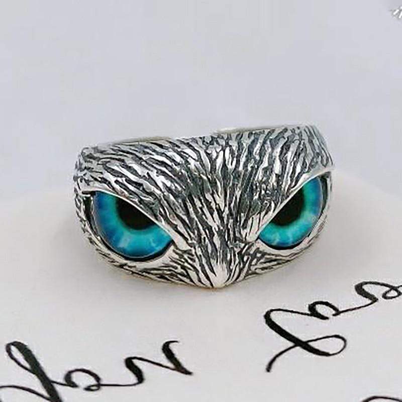 Buddhatrends Wise Owl 925 Sterling Silver Ring
