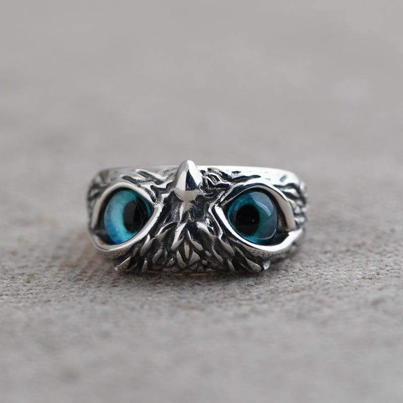 Buddhatrends Wise Owl 925 Sterling Silver Ring