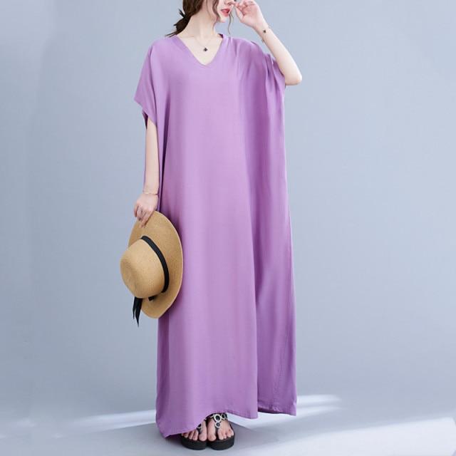 Buddhatrends xiang yu zi / One Size Diana Solid Kaftan