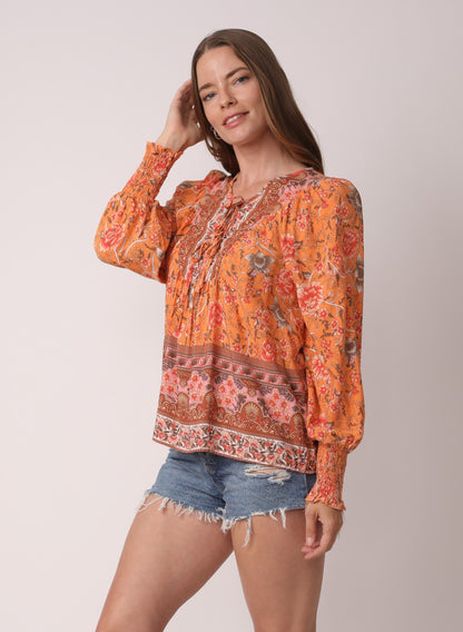 Luna Essence Bohemian Loose Fit Top