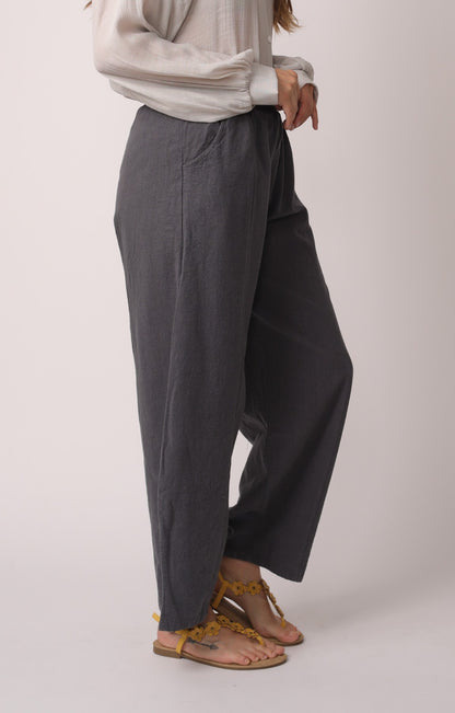 Japanese Zen Cotton Linen Palazzo Pants  | Zen