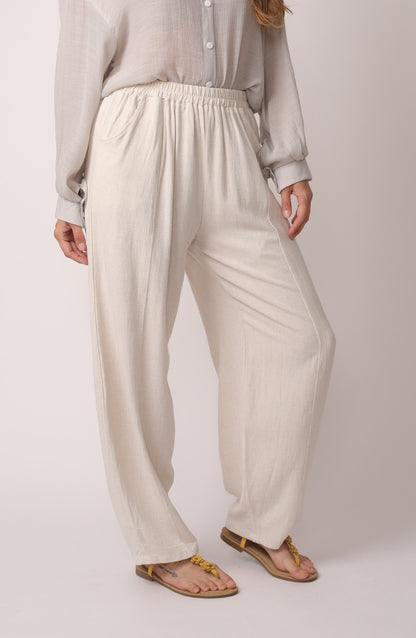 Japanese Zen Cotton Linen Palazzo Pants  | Zen